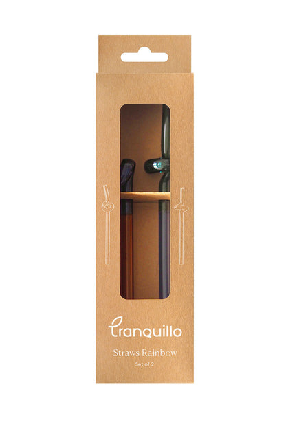 Straws Rainbow - Blue/Orange/Green - Set van 2 | Tranquillo