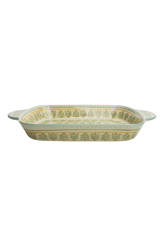 Baking Dish Retro - Green/White | Tranquillo