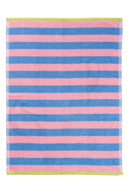 Terry tea towel stripes - Pink/blue | Tranquillo