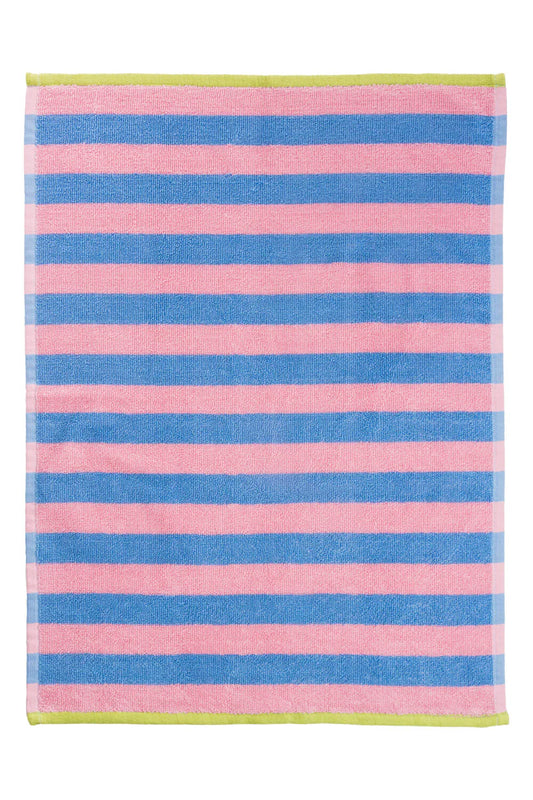 Terry tea towel stripes - Pink/blue | Tranquillo