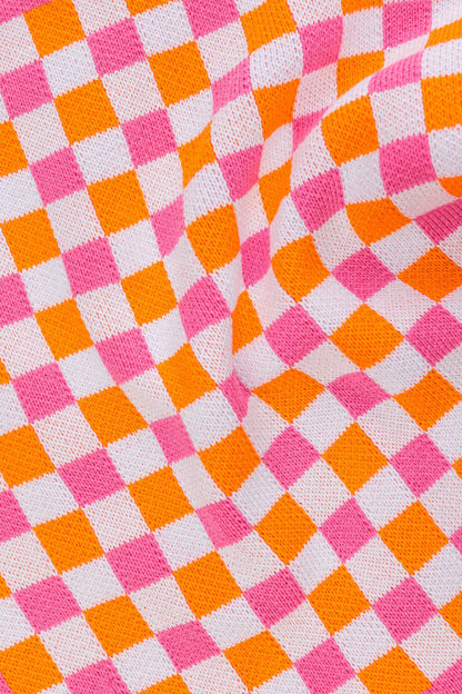 Dishcloth check - Orange | Tranquillo