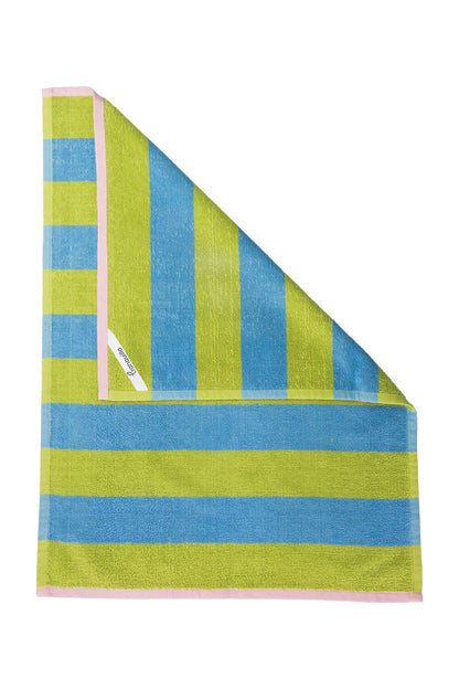 Terry tea towel stripes - Green/blue | Tranquillo
