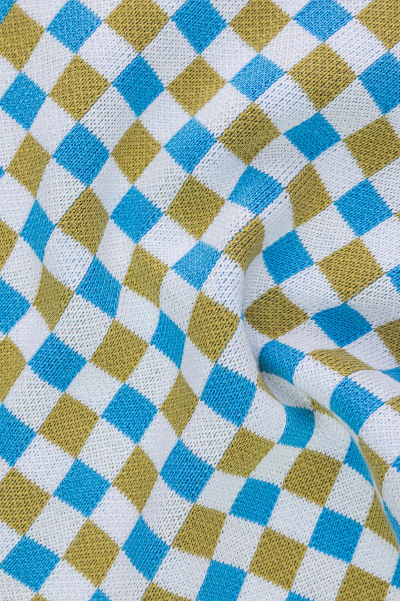 Dishcloth check - Yellow | Tranquillo