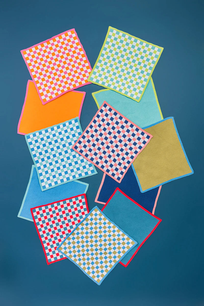 Dishcloth check - Yellow | Tranquillo