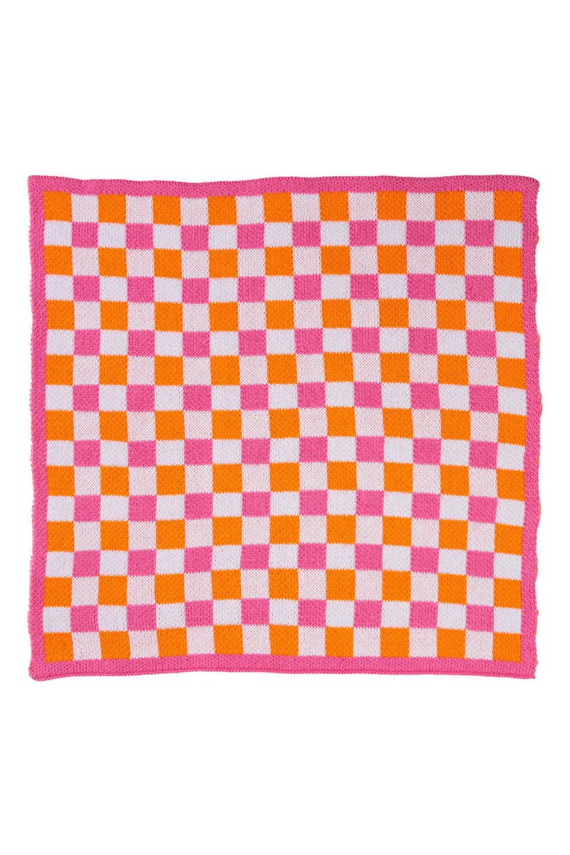 Dishcloth check - Orange | Tranquillo