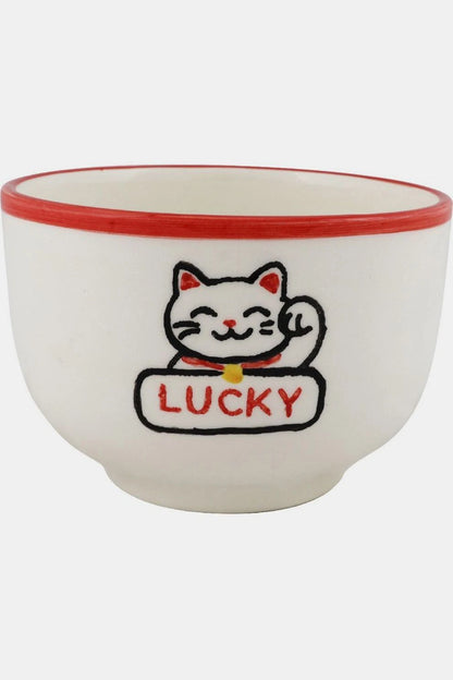 Noodle Bowl - Lucky Cat - Red | Atelier Pistache