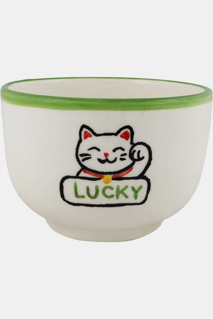 Noodle Bowl - Lucky Cat - Green | Atelier Pistache