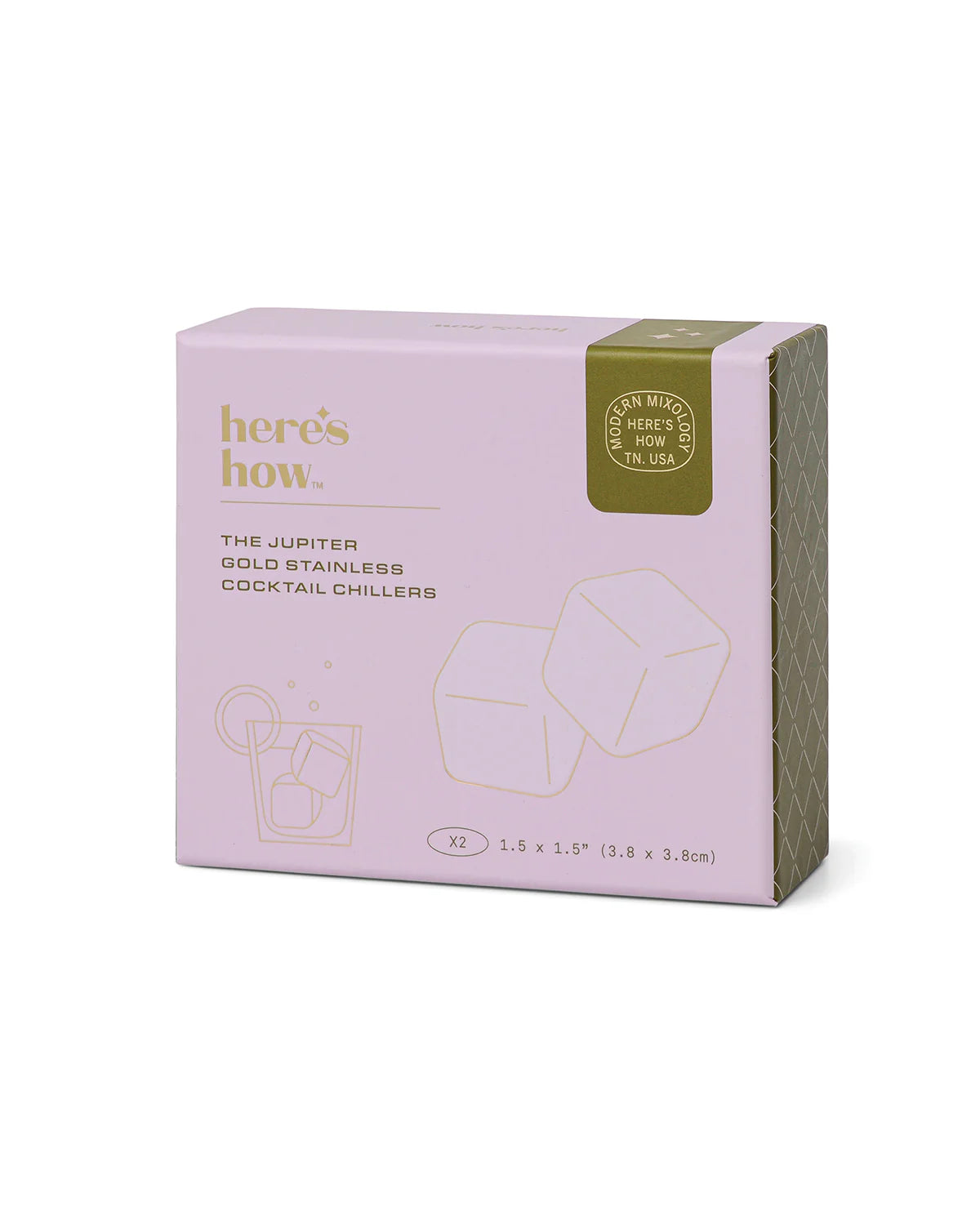 The Jupiter Cocktail Chillers - gold - set of 2 | Here's How