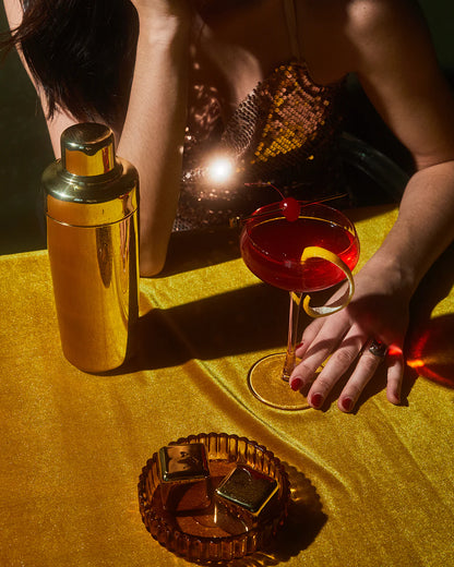 The Jupiter Cocktail Chillers - gold - set of 2 | Here's How
