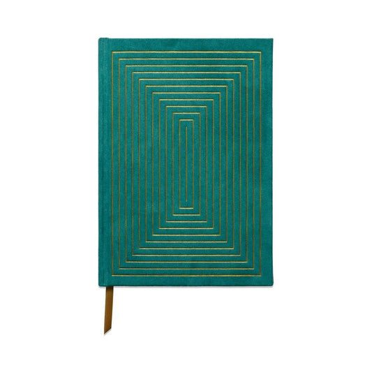 Hard Cover Suede Journal - Green | Designworks Ink