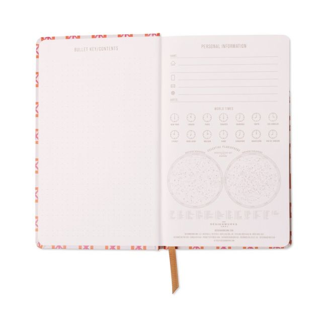 Tulip Journal - Orange Check | Designworks Ink