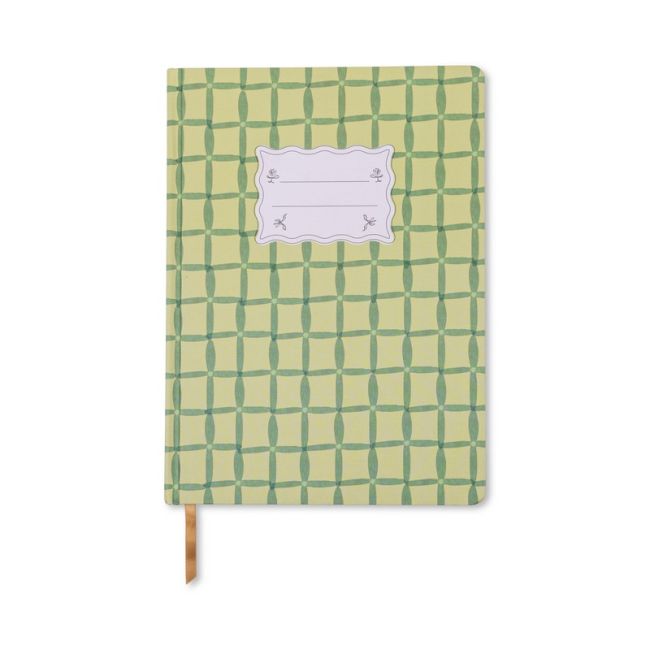 Tulip Jumbo Journal - Green Lattice | Designworks Ink