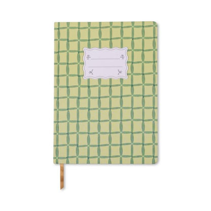 Tulip Jumbo Journal - Green Lattice | Designworks Ink
