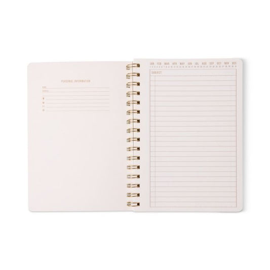 Tulip A5 Twin Wire Notebook - Blue Lattice | Designworks Ink