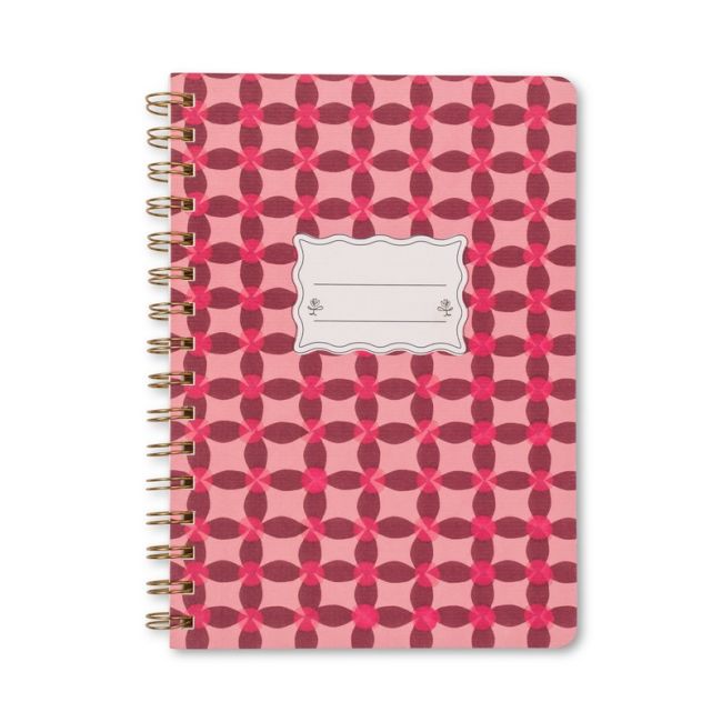 Tulip A5 Twin Wire Notebook - Pinwheel Pink | Designworks Ink