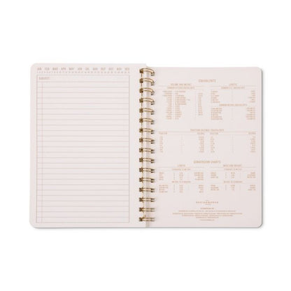Tulip A5 Twin Wire Notebook - Pinwheel Pink | Designworks Ink