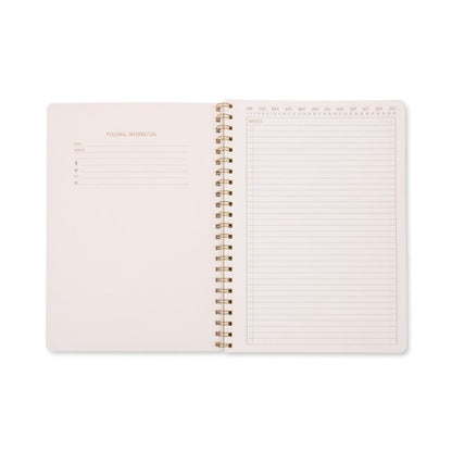 Tulip A4 Twin Wire Notebook - Orange Check | Designworks Ink