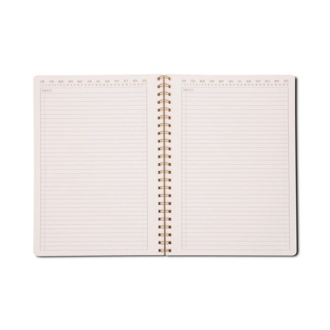 Tulip A4 Twin Wire Notebook - Orange Check | Designworks Ink