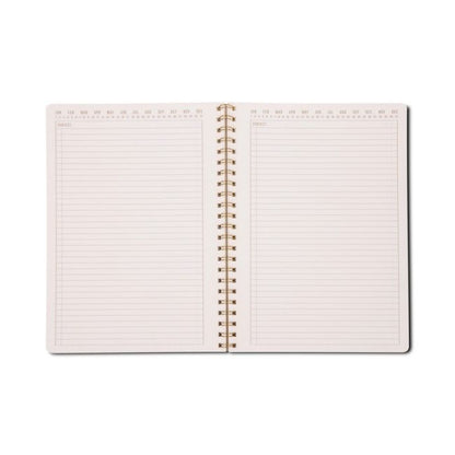 Tulip A4 Twin Wire Notebook - Orange Check | Designworks Ink