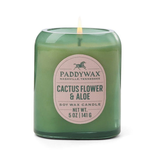 Glass candle 5 oz - cactus flower & aloe | Paddywax - de inKijk