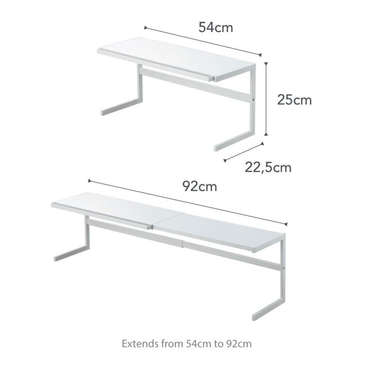 Extendable Kitchen Rack - Tower - White | Yamazaki - de inKijk