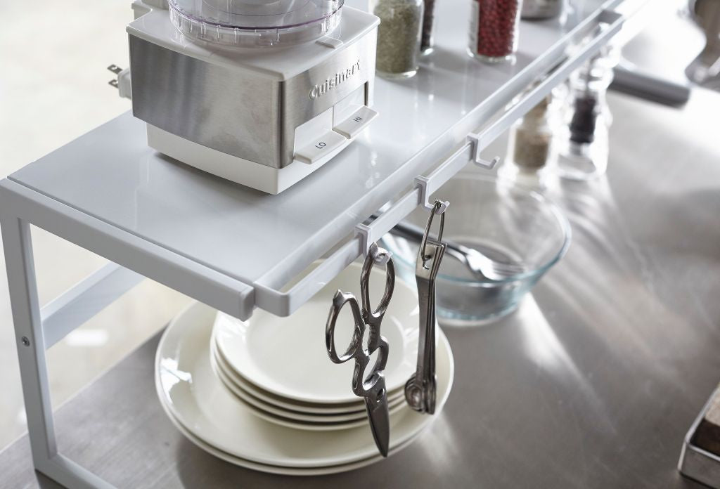 Extendable Kitchen Rack - Tower - White | Yamazaki - de inKijk