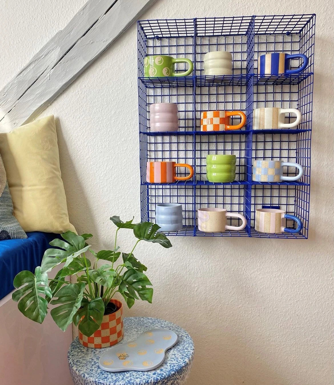 Cup rack small - marine blue | Kalager Design