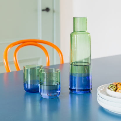 Glazen carafe - ocean | Remember - de inKijk