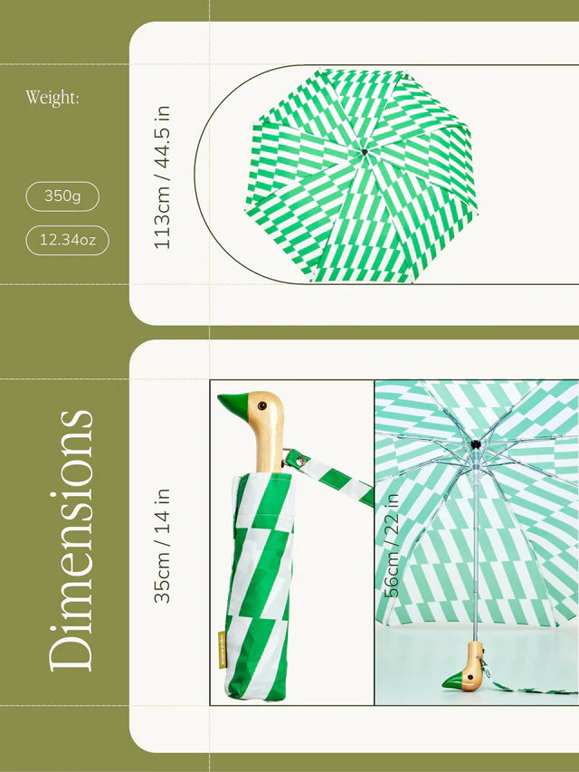Eco-vriendelijke Paraplu - kelly bars | Original Duckhead - de inKijk