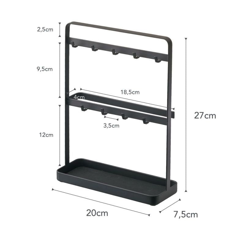 Keyhook stand - smart - black | Yamazaki - de inKijk