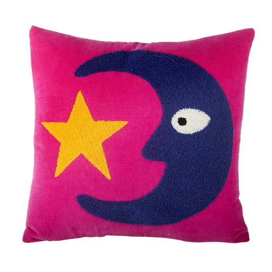 Cushion - Loteria Moon Pink - 45 x 45 cm | Kitsch Kitchen