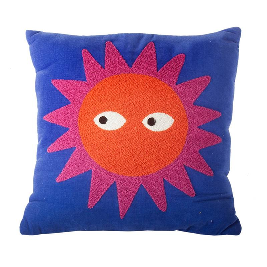Cushion - Loteria Sun Blue - 45 x 45 cm | Kitsch Kitchen