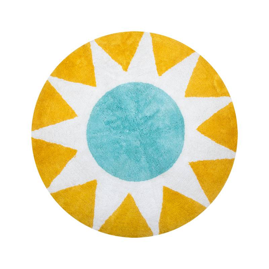 Bathmat - Soleil Round Yellow - 75 cm | Kitsch Kitchen