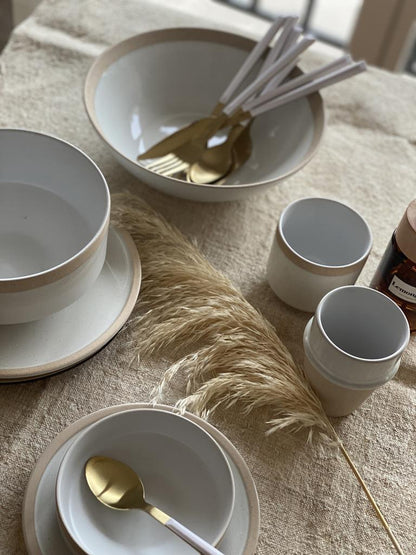 Beker wabi wit gespikkeld - klein | Opjet Paris - de inKijk