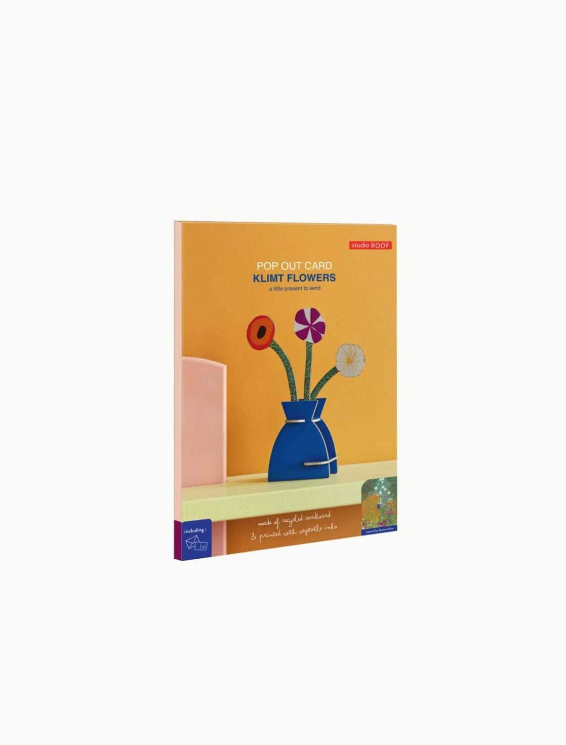 Klimt Flowers, pop-out card | Studio Roof - de inKijk