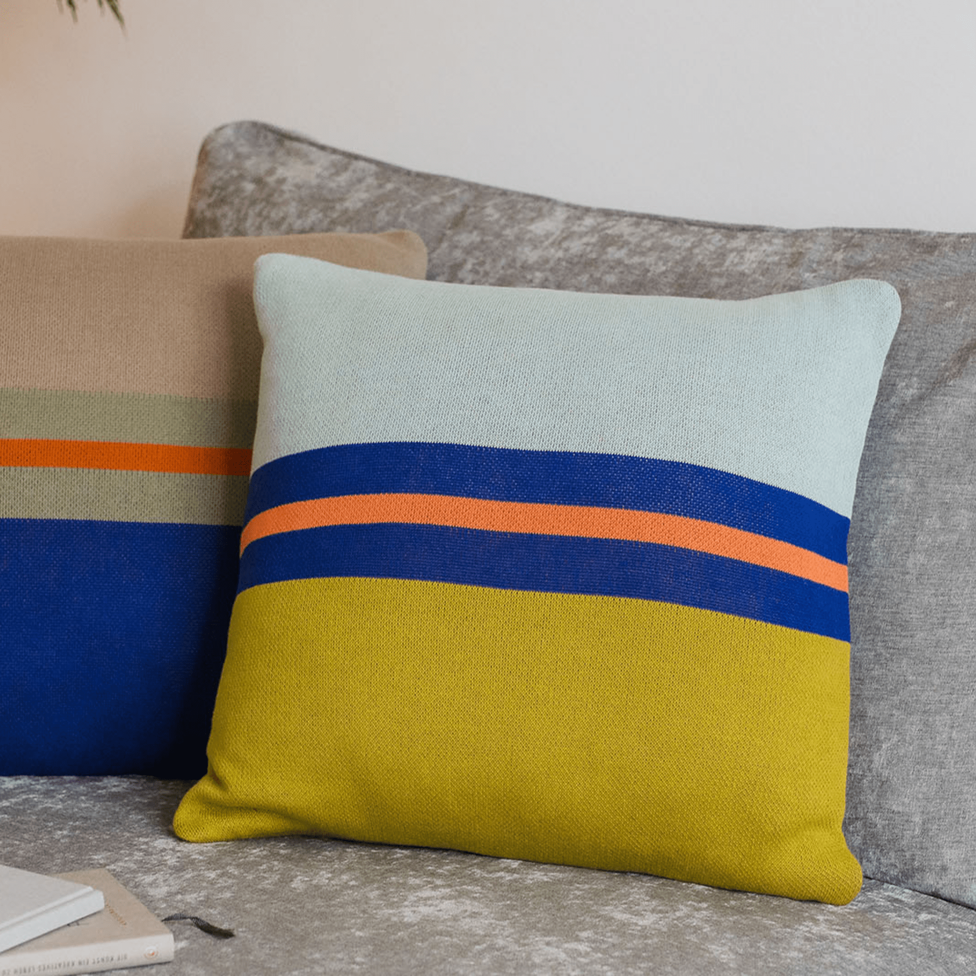 Knitted Cotton Cushion -  Rosemary | Remember - de inKijk