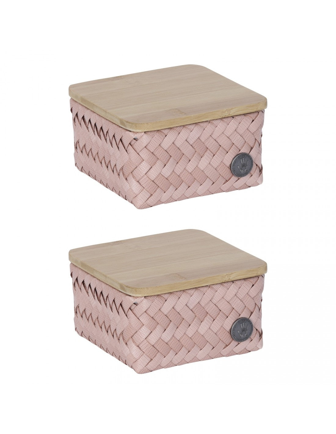 Top fit tiny - basket with bamboo cover - copper blush | Handed By