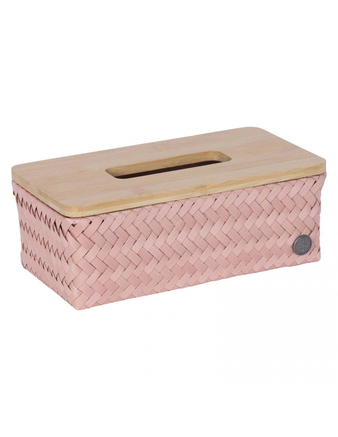 Top fit tissue box with bamboo cover - copper blush | Handed By