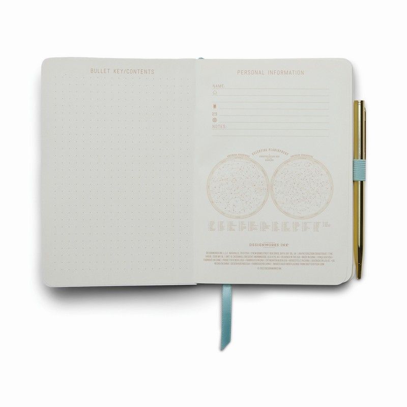 Vintage notebook with pen - lucky you | Designworks Ink