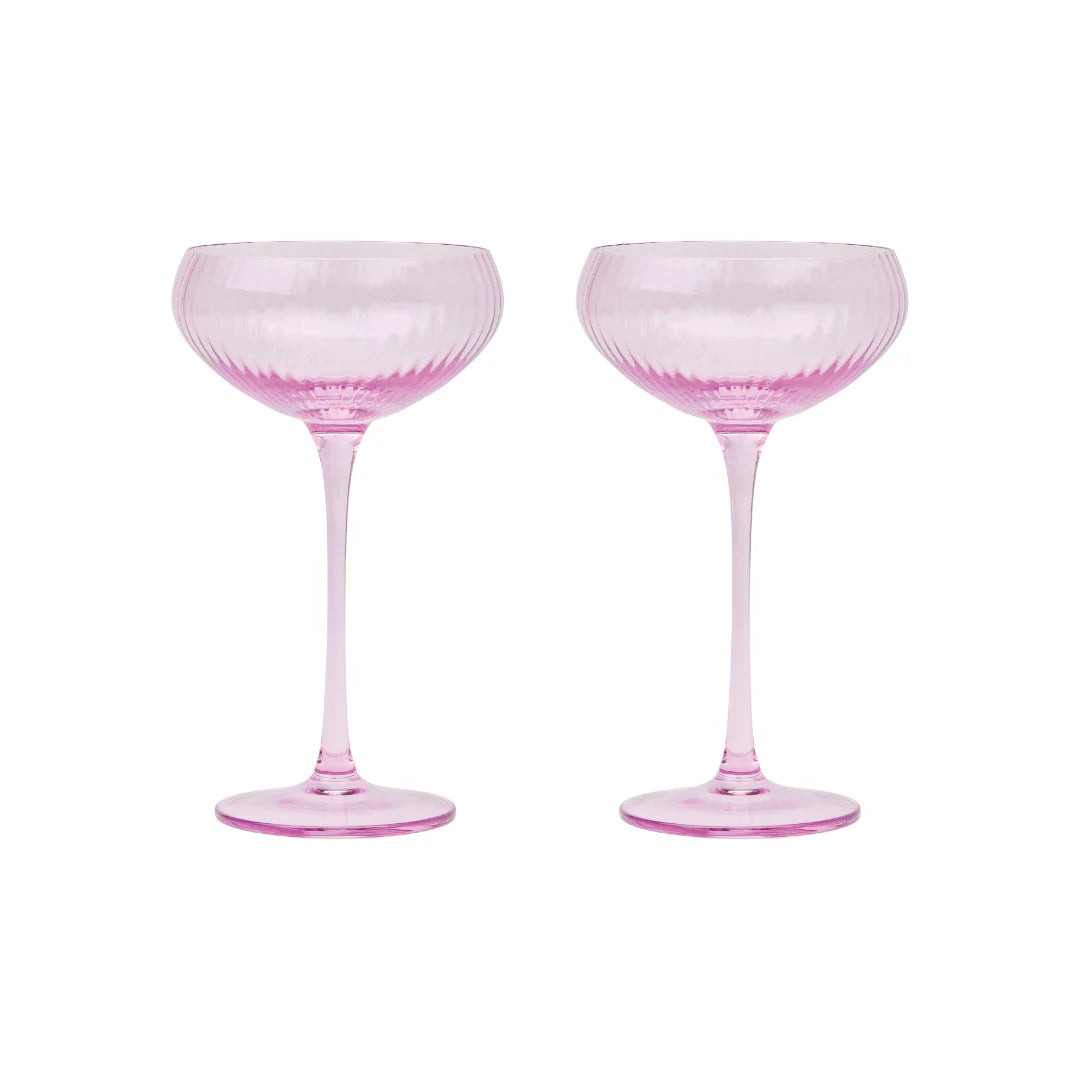 Lou Coupe Glasses - Lilac - set van 2 | Here's How