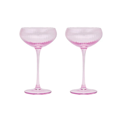 Lou Coupe Glasses - Lilac - set van 2 | Here's How
