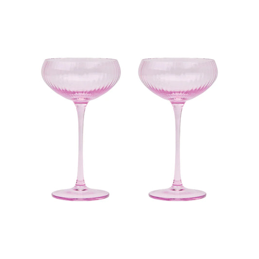 Lou Coupe Glasses - Lilac - set van 2 | Here's How