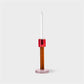 Bole Candle Holder - red/pink - large | &Klevering - de inKijk