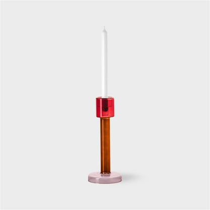 Bole Candle Holder - red/pink - large | &Klevering - de inKijk