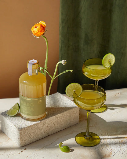 Lou Coupe Glasses - Olive - set van 2 | Here's How - de inKijk