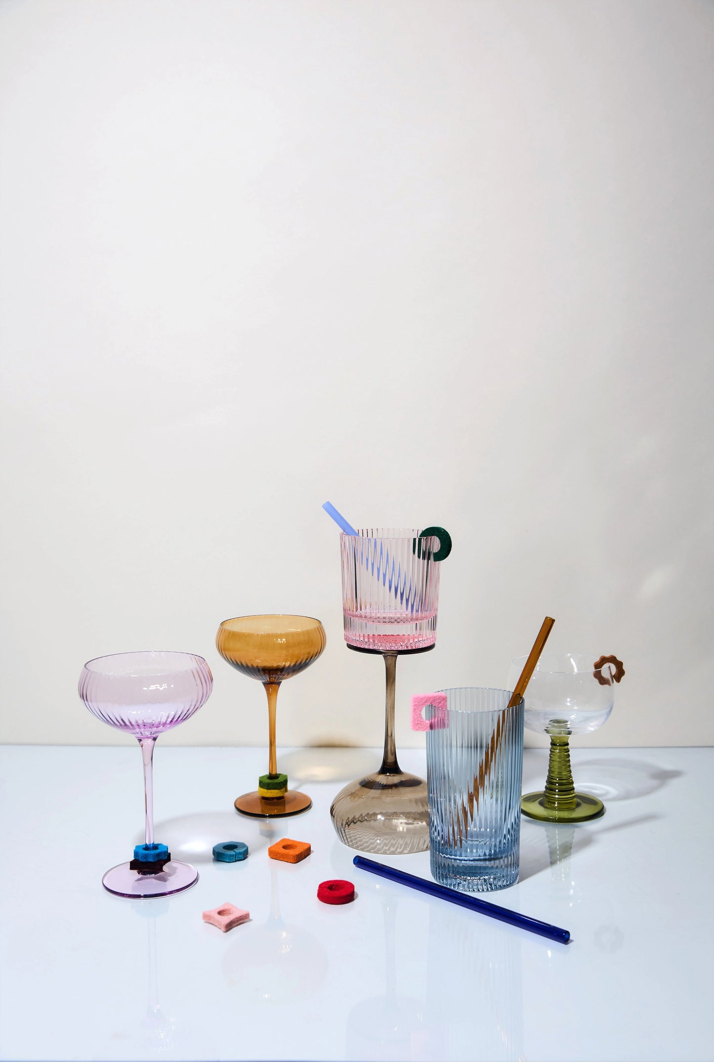 Lou Coupe Glasses - Lilac - set van 2 | Here's How
