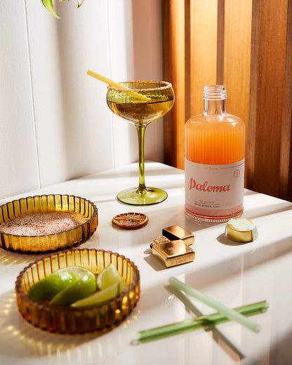 Lou Coupe Glasses - Olive - set van 2 | Here's How - de inKijk