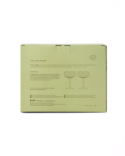 Lou Coupe Glasses - Olive - set van 2 | Here's How - de inKijk