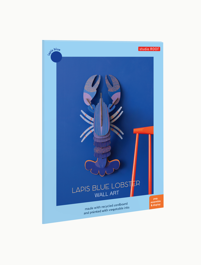 Lapis Blue Lobster - muurdecoratie | Studio Roof