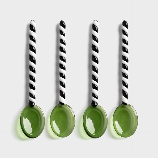 Spoon duet green - set van 4 | &Klevering